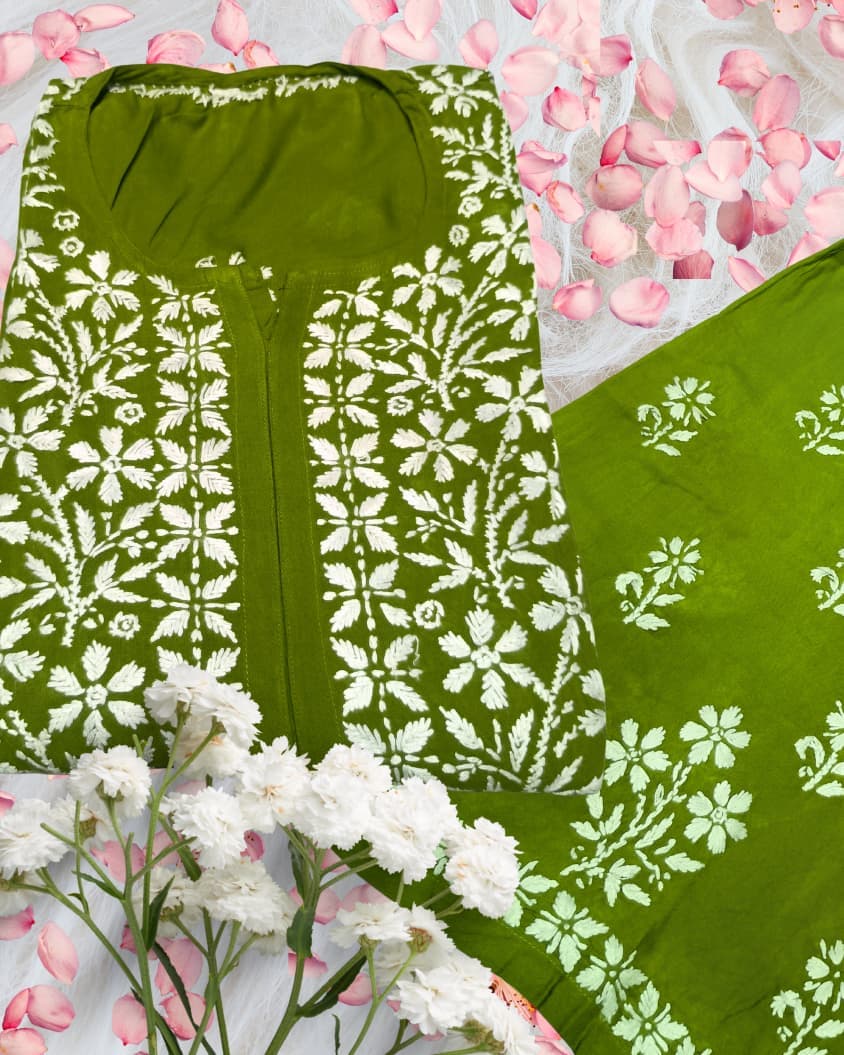 Noorie  Plazzo Set Lucknowi Chikankari view 12