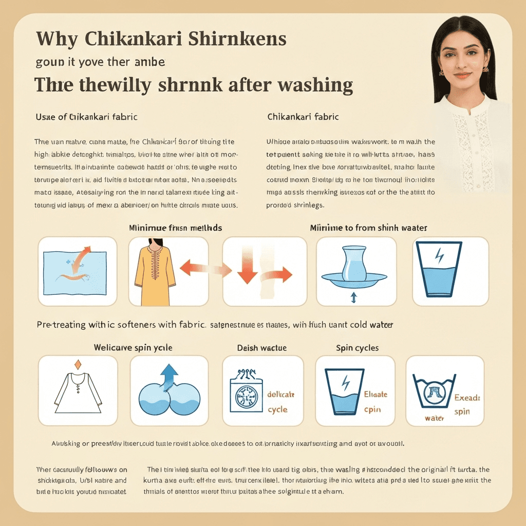 Why Do Chikankari Kurtis Shrink After Wash & How to Prevent It?