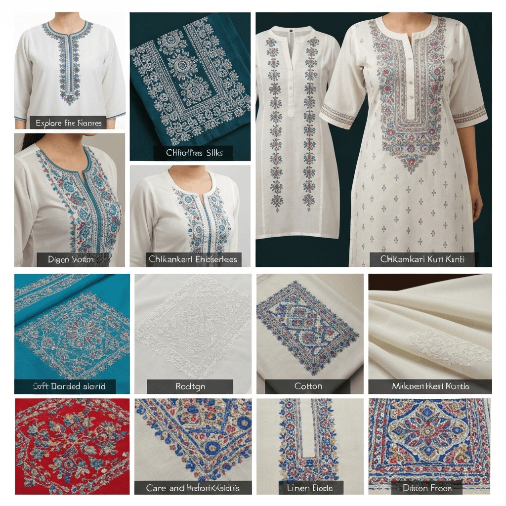 Top Fabrics for Chikankari Kurtis