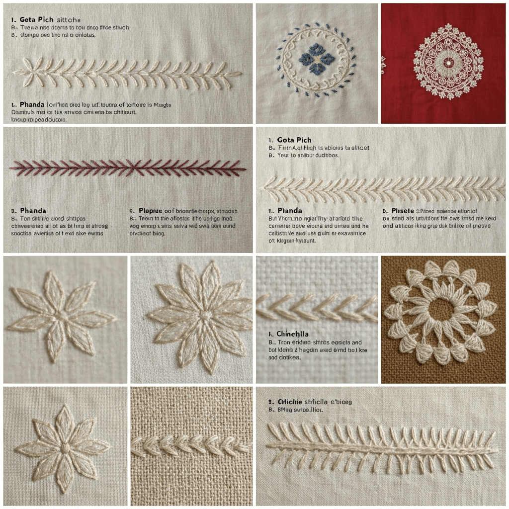 Different Types of Chikankari Stitches Explained