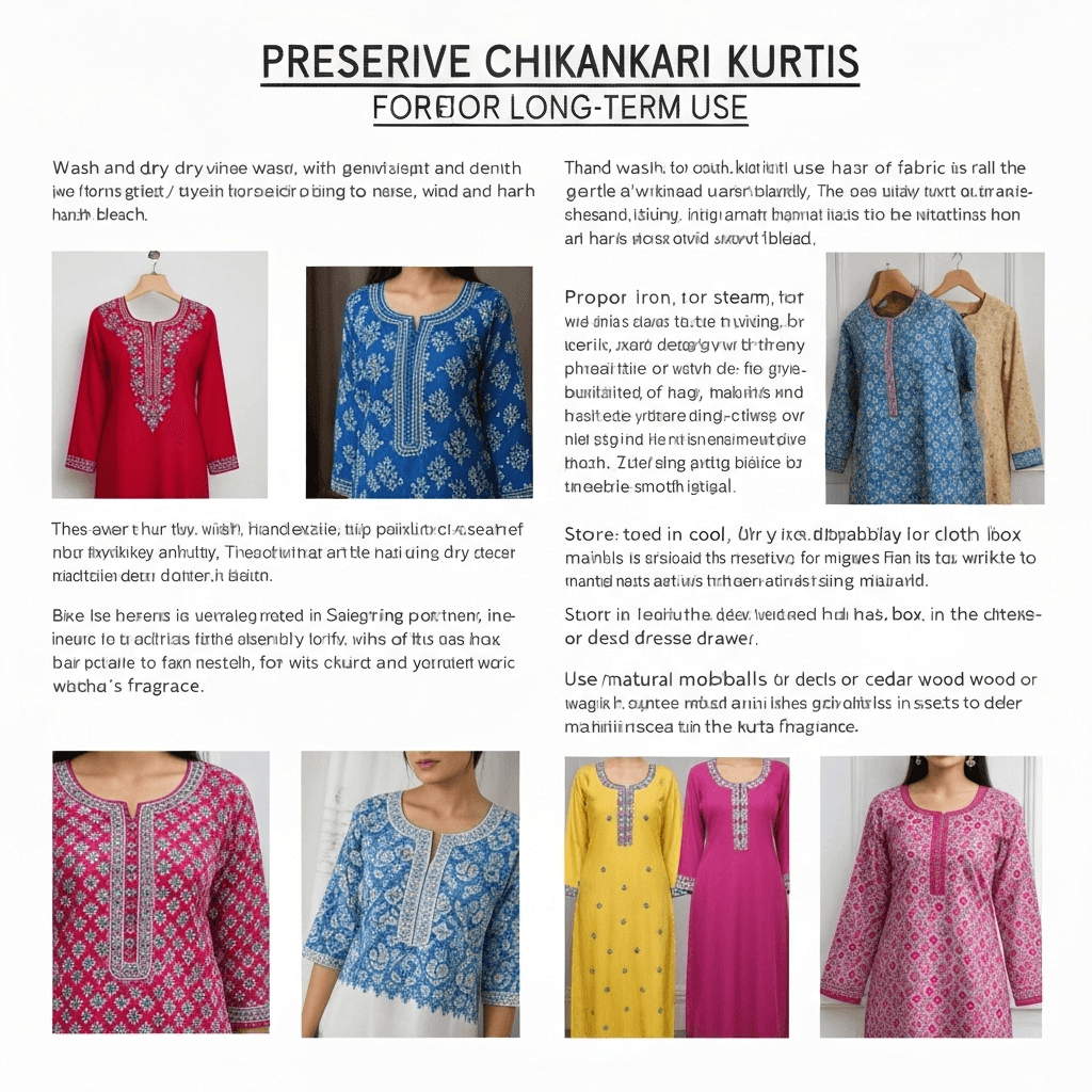 Preserve Chikankari Kurtis for Long-Term Use